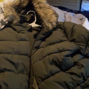 Mid length puffer winter coat